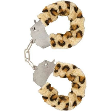 Polsini Leopardo in Peluche con Catena Cromata e Chiavi